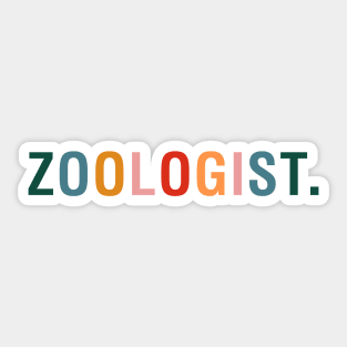 Zoologist Sticker